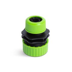   Tömlőcsatlakozó adapter - 1/2" - 3/4" - műanyag - zöld/fekete