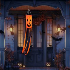   Halloween-i szélzsák dekoráció - tök - narancssárga - 122 cm