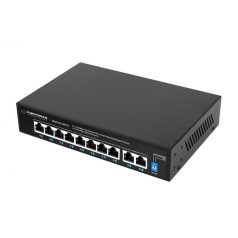   Esperanza 8 portos PoE Ethernet kapcsoló + 2 Uplink port, 10/100 sebességgel, Spotter funkcióval - ENS106
