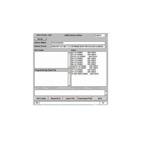 Galletto 1260 ECU Flasher EOBD 2 OBDII OBD chiptuning kábel