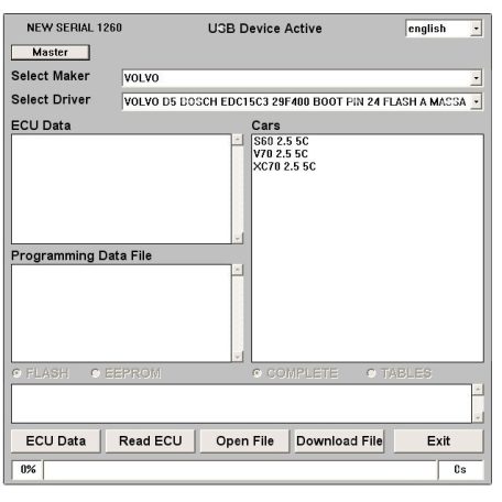 Galletto 1260 ECU Flasher EOBD 2 OBDII OBD chiptuning kábel