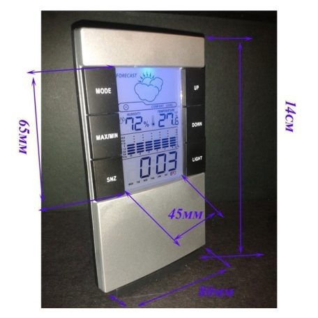 Időjárás állomás, páratartalom mérő, meteorológiai állomás, időjárásjelző állomás