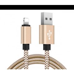   Extra strapabíró 1 méteres Lightning Iphone gyorstöltő és USB adatkábel