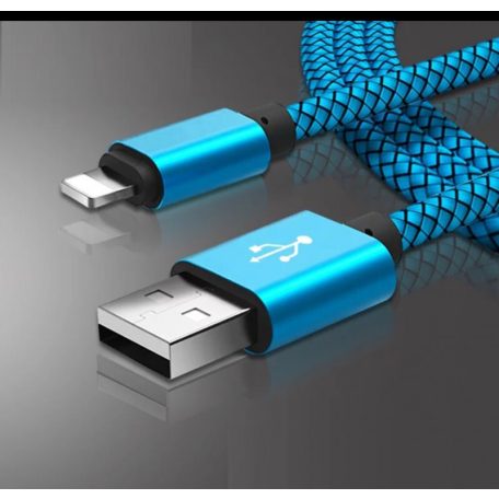Extra strapabíró 1 méteres Lightning Iphone gyorstöltő és USB adatkábel