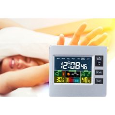   Multifunkciós LCD kijelzős időjárás állomás és asztali óra