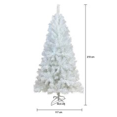 Fehér műfenyő 210 cm-es