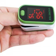   Véroxigénszint mérő, pulzoximéter - LCD kijelzős kisméretű eszköz ,hogy bárhova magaddal vihesd.