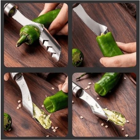 Paprika csumázó kés rozsdamentes acélból