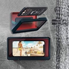   Vízálló telefontartó,- falra rögzíthető konyhai, fürdőszobai telefontartó