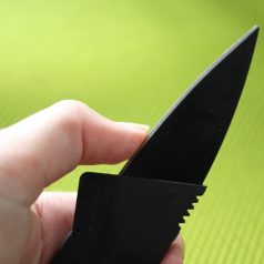   Bankkártya alakú kés egyedi dizájnnal és rozsdamentes acél pengével!