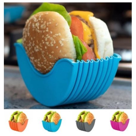 Szilikon hamburger tartó