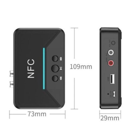 Bluetooth 5.0 audio vevő adapter