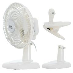 Adler AD 7317 fehér csíptethető asztali ventilátor