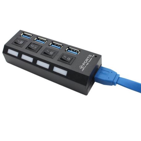 4 portos USB elosztó kapcsolókkal