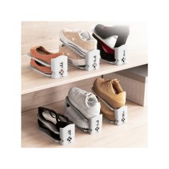   Állítható magasságú cipőtartó, 6 db-os szett (InnovaGoods)