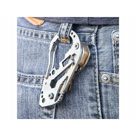 Karabiner kulcstartó