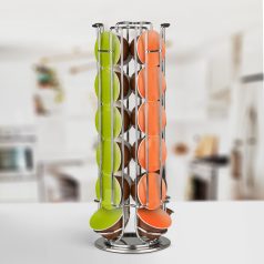   Bewello Fém kávékapszula tartó - 24 db Dolce Gusto kapszulához - króm