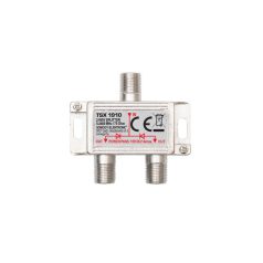   Home TSX 1910 F elosztó, HQ professzionális minőség, 75 Ohm, IP44, cink-ötvözet konstrukció, 5-2400 MHz, 2 utas, 1 bemenet, 2 ki