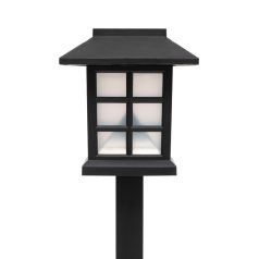   Home MX716 napelemes kerti lámpa, 12db-os display, műanyag, 2 db hidegfehér LED, kültéri, beltéri