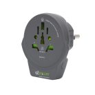 q2power 1.100110-TH utazóadapter, World to Europe USB, USB 5V 2.4A, max. 16 A, 250 V - 4000 W teljesítmény