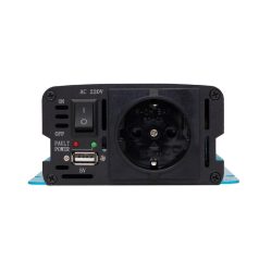   SAL SAI 500TS tiszta szinuszos feszültségátalakító, 500 W, inverter, 2,1 A USB gyorstöltő, gyermekzár