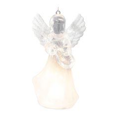   Home CDM16 LED-es dekoráció, 2 féle akril angyal, melegfehér LED