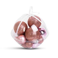   Family Karácsonyfadísz szett - gömbdísz - 3 - 6 cm - 16 db / szett