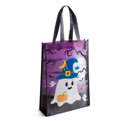   Halloween-i ajándéktáska - narancssárga / lila - 30 x 40 x 10 cm
