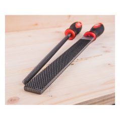   EXTOL PREMIUM ráspoly 250mm lapos, C45 acél, vágat 2, finom, TPR gumis műanyag nyél