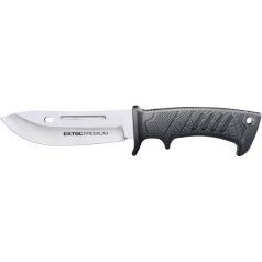   EXTOL PREMIUM vadász- és túrakés, 3CR13 rozsdamentes acél penge, műanyag nyél, nylon tok, teljes/penge hossz: 270mm/145mm