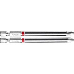   FORTUM behajtóhegy PH, 2 db, S2 acél; PH 2×90mm, bliszteren