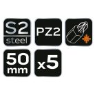 NEO TOOLS Torziós ütvecsavarozó bitek S2, 50mm, PZ2, 5db 09-579