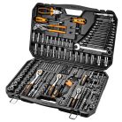 NEO TOOLS Dugókulcskészlet + szerszámkészlet 1/4", 3/8", 1/2", 233db 25 év garanciával 10-078