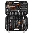 NEO TOOLS Dugókulcskészlet + szerszámkészlet 1/4", 3/8", 1/2", 233db 25 év garanciával 10-078
