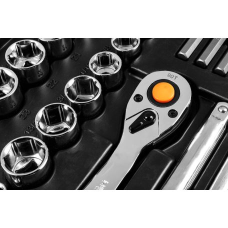 NEO TOOLS Dugókulcskészlet + szerszámkészlet 1/4", 3/8", 1/2", 233db 25 év garanciával 10-078