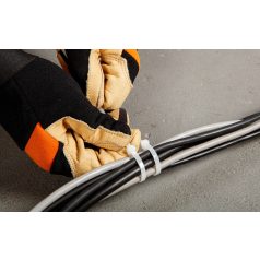   NEO TOOLS KÁBELKÖTEGELŐ, gyorskötöző, 4,8mm x 300mm, fehér, 75db 01-609