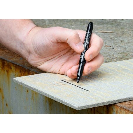 NEO TOOLS 4db jelölőfilc, vízálló olajalapú festékkel, használat előtt felrázandó, fekete, normál hegyű 13-856