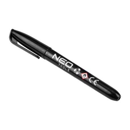 NEO TOOLS 4db jelölőfilc, vízálló olajalapú festékkel, használat előtt felrázandó, fekete, normál hegyű 13-856