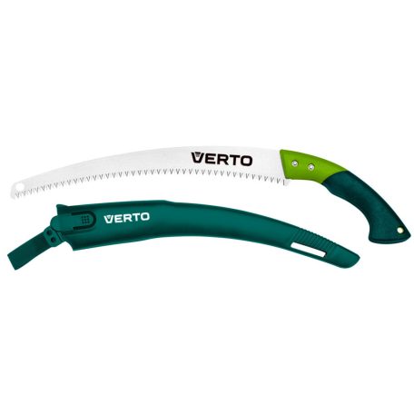 VERTO Ágvágó fűrész, fűrészlap: 350mm, 7 TPI, övre csatolható védőtokkal 15G101