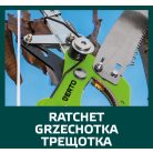 VERTO HERNYÓZÓ 220mm-ES FŰRÉSSZEL, KÖTÉLLEL, penge: 57mm 15G260