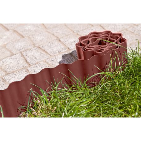 VERTO Ágyásszegély 15cm, 9m, barna 15G514