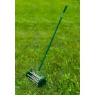 VERTO Fűszellőztető, gyepszellőztető, kézi, 27 tüske, 15 cm dobátmérő 15G539