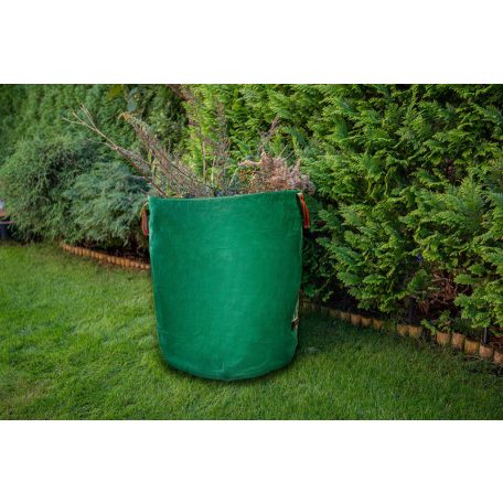 VERTO Kerti hulladék és levélgyűjtő zsák 270 L, 150 g/m2, PP, párnázott peremmel, 3 fogantyúval, 67 x 76cm 15G541