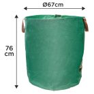 VERTO Kerti hulladék és levélgyűjtő zsák 270 L, 150 g/m2, PP, párnázott peremmel, 3 fogantyúval, 67 x 76cm 15G541