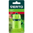 VERTO Tömlő gyorscsatlakozó 1/2" vizstoppos 15G721