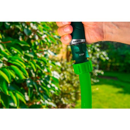 VERTO Tömlő gyorscsatlakozó 3/4" vizstoppos 15G723