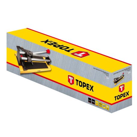 TOPEX Csempevágó 600mm, golyóscsapágyas, alumínium munkalap 16B160