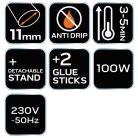 NEO TOOLS Ragasztópisztoly 11mm 100W GS/CE 17-097