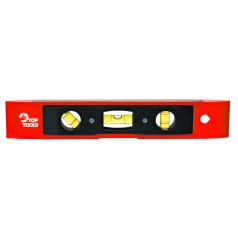   Top Tools Torpedó vízmérték, 230mm, 3 libella, mágneses 29C893