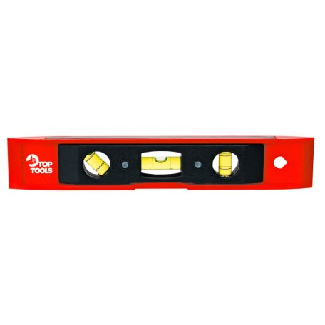 Top Tools Torpedó vízmérték, 230mm, 3 libella, mágneses 29C893
